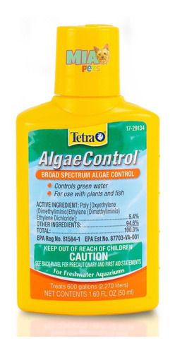 Acondicionador Algae Control De 50 Ml Tratamiento Algas