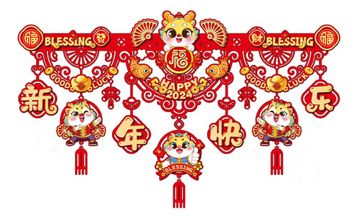 Ornamento De Porta Decoração De Ano Novo Chinês Estilo D