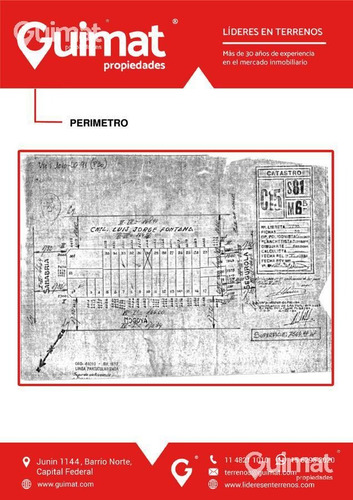 Imagen 10 de 11 de Terreno - Villa Devoto - Lideres En Terrenos - Guimat Propiedades