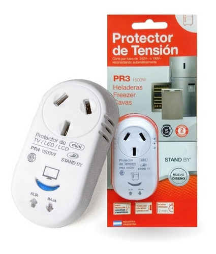 Protector Tensión Heladera Electrodomésticos Corte De Luz