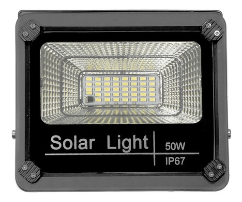 Imagen 2 de 8 de Reflector Solar 39 Led 50w Solarshine Luz Exterior Patio