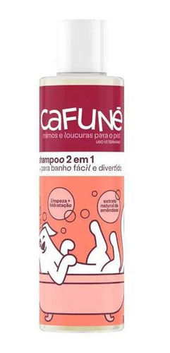 Shampoo Para Cães E Gatos 2 Em 1 Amêndoas Cafuné 300ml