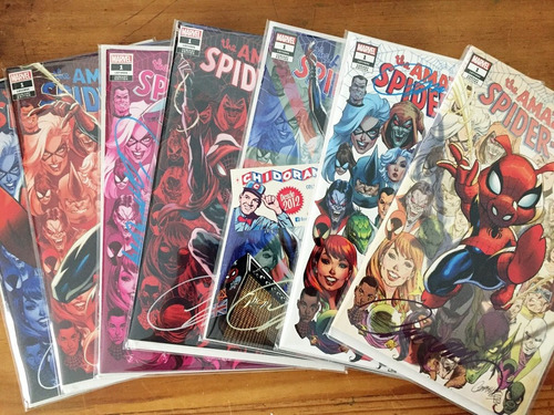 Comic Set - Amazing Spider-man #1 Scott Campbell Firmado Mj