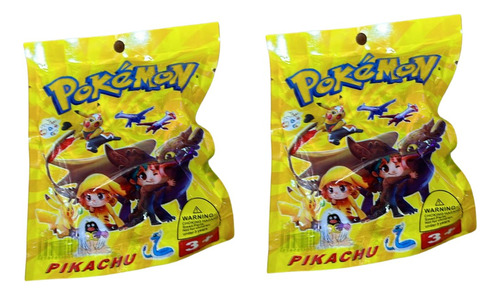 Pack 2 Bolsas De Pokemon Pikachu Figuras Sorpresa