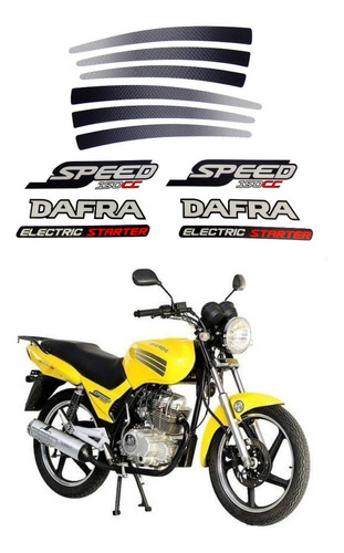Adesivos Dafra 150 2008 À 2009 Speed Resinado Kit 10199