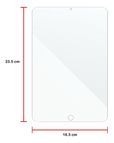 Imagen 3 de 3 de Mica Cristal Para iPad 5 6 Air 1 Air 2 Pro 2017 2014 9.7