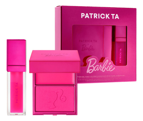 Patrick Ta X Barbie Blush Duo And Lip Plumper Set Original