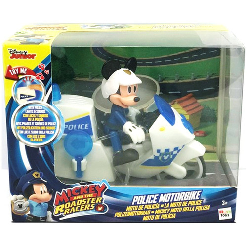Disney Mickey Clubhouse Moto Policia Roadracers Sonido Luz
