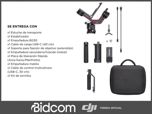 Imagen 8 de 10 de Estabilizador De Cámara Dji Rs3 Pro Profesional Ronin