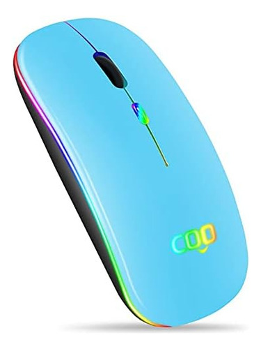 Mouse Coo Inalambrico/azul Cielo