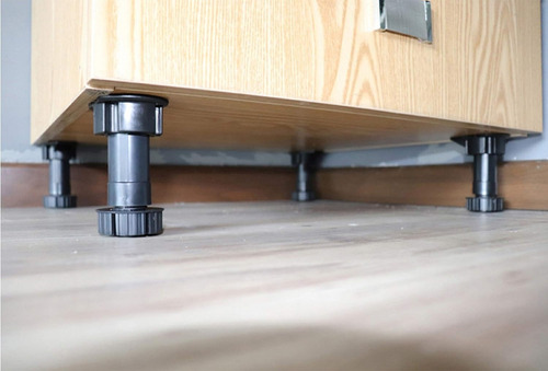 Pata Soporte Negra Para Rodapie Mueble 15cm El Par