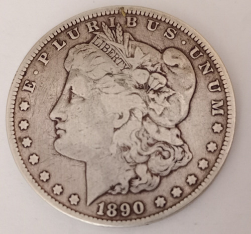 Moneda Estados Unidos Dolar Morgan Plata 1890 Cc N272