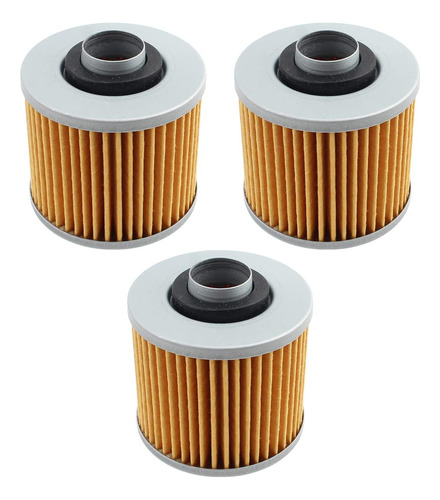 3 Filtros De Aceite Para Yamaha V Star 250 1100 650 Tt500