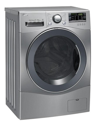 Lavadora e secadora de roupas automática LG WD11 aço inoxidável 11kg 110V