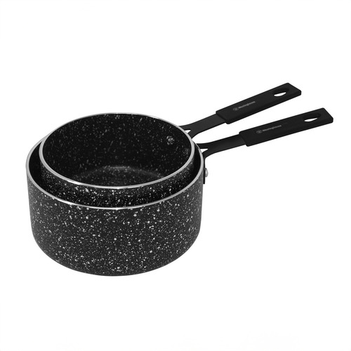 Westinghouse Set De Mini Ollas De Mármol Negro De 2 Piezas W