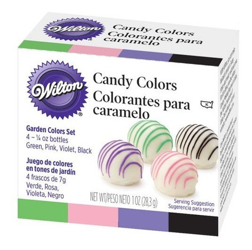Set Colorantes Pastel Para Chocolate X4 Unidades - Wilton