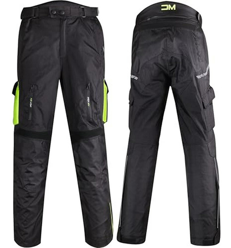 Pantalón De Moto Con Armadura Y Tela Cordura Impermeable