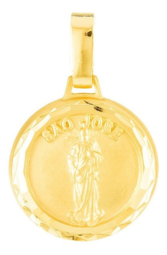 Pingente Ouro 18k Medalha São José De Nazaré Promoção