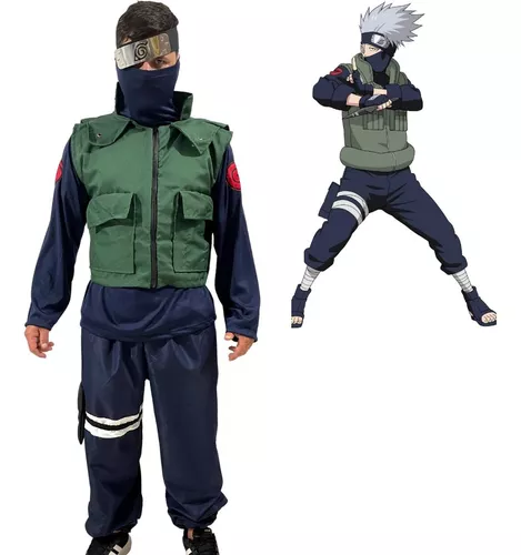 Fantasia Kakashi Hatake Naruto Cosplay Infantil Ao Adulto, kakashi from  naruto costume 