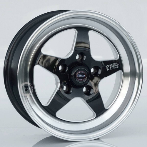 Roda Weld Rts Magnum 15x4 15x7 15x8 Leia A Descrição (4un) Cor Preta Diamantado