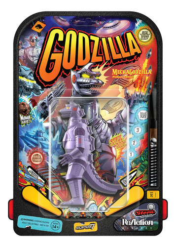Figura Acción Super7 Reaction Stern-pinball Mechagodzilla 74