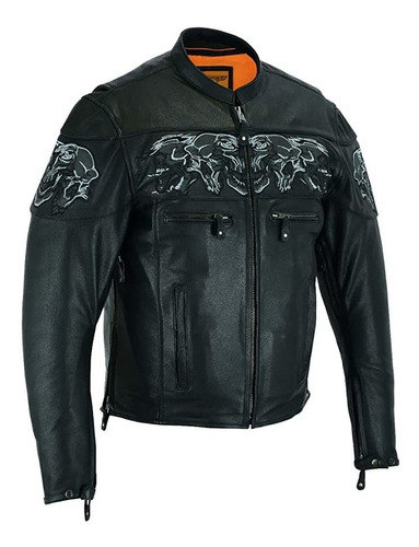 Nueva Chaqueta De Cuero Sintética Para Hombre Dealer Leath.