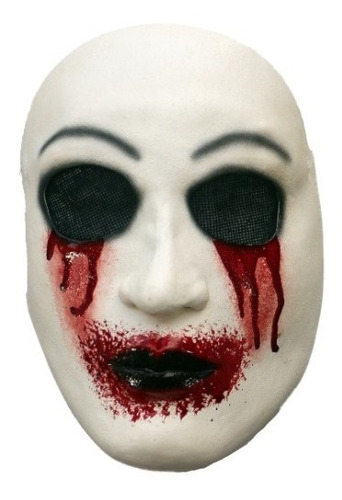 Imagen 1 de 4 de Máscara De Látex Creepypasta Bleeding Eyes Halloween