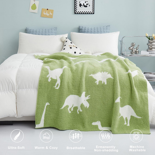Mh Mylune Home Manta De Dinosaurio Ultra Suave Para Sofá Man