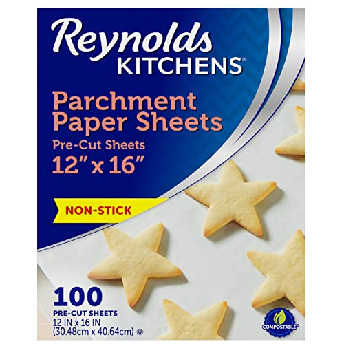 Reynolds Kitchens Hojas Planas De Papel Pergamino, 12 X 16 P