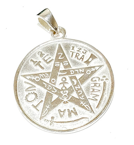 Dije Tetragramaton  O Pentagrama De Plata Amuleto Protector 