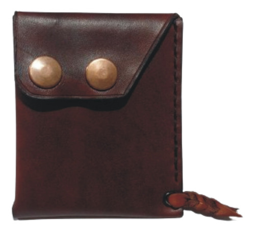 Cartera De Cuero Minimalista Tipo Tarjetero