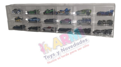Vitrina Con Tapa Para Carritos Autos Hot Wheels Matchbox Etc