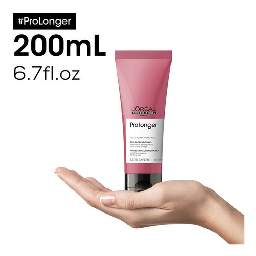 Imagen 3 de 8 de Acondicionador Renovador Pro Longer Loreal Pro 200 Ml
