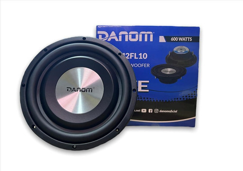 Bajo Plano 10' Doble Bobina 600w 2 Ohms Da-m2fl10 Danom