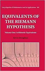 Equivalents Of The Riemann Hypothesis Volume 1, Arithmetic E