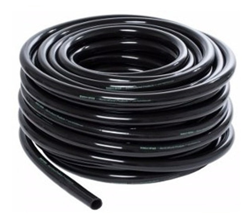 1 Rollo De Manguera Negra Flexible De Pvc 1/2 Pulgada F