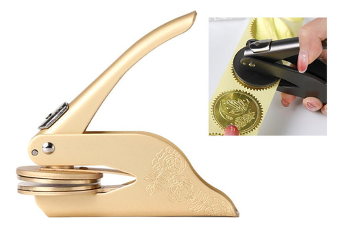 Sello De Relieve Multifunción Para Libros En , Sello De Oro
