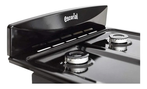 Imagen 4 de 4 de Cocina Escorial Candor S2 gas natural 4 hornallas negra 220V puerta con visor