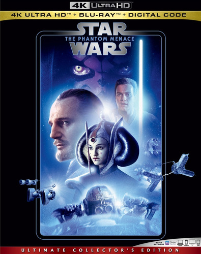Star Wars Episodio I La Amenaza Fantasma 4k Uhd + Blu-ray