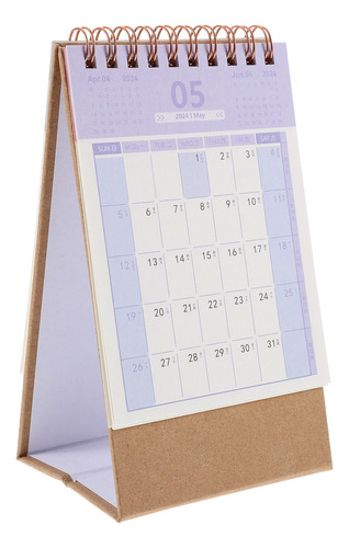 Mini Calendario De Escritorio Office Desk Decor 2024, Tamaño