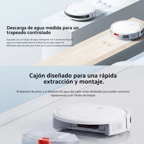 Robot Aspirador Xiaomi E10 2600 mAh Blanco