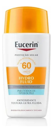 Eucerin Protetor Solar Facial Hydro Fluid Fps60 50ml V2026