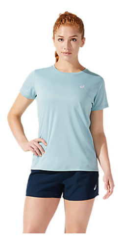 Playera Asics Mujer Azul Silver Top 2012b891401