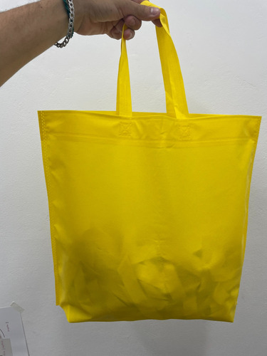 10 Bolsas De Friselina 45x40x10 - Medianas - Ecológicas Amarillo