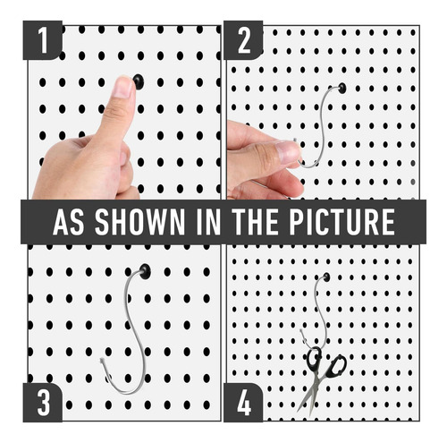 Ybeaty 120 Pcs Pegboard Barraks Peg Hook Stoppers Push Push