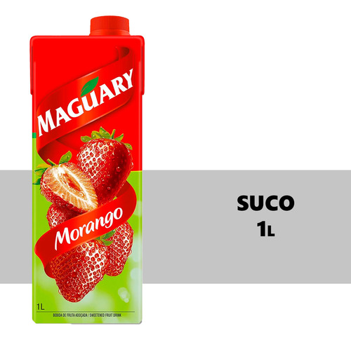 Suco de morango Maguary líquido 1L