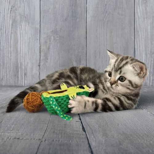 Imagem 3 de 3 de Pelúcia Interativa P/ Gatos Kong Wrangler Avocato C/ Catnip