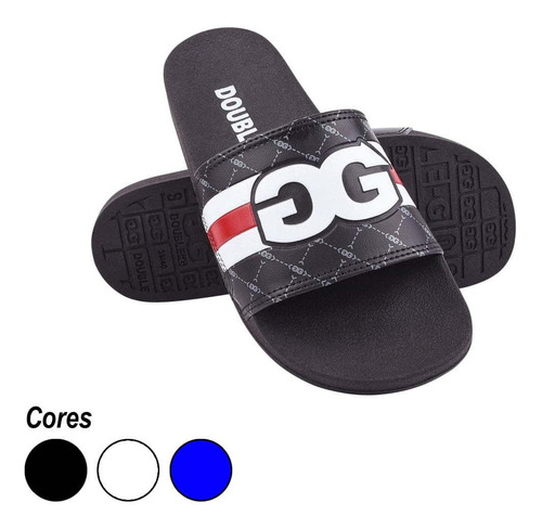 Chinelo Slide Masculino Double-g Streetwear Outfit