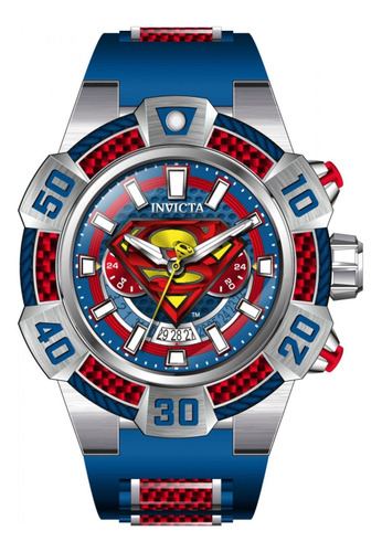 Reloj Para Hombres Invicta Dc Comics 41075 Rojo Azul