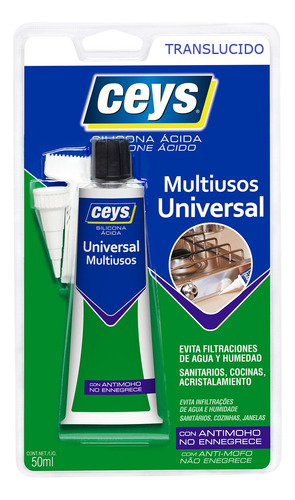 Silicon Acida Trans. Multiusos Antimoho Sella Rellena Baños